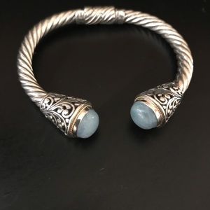 Robert Manse silver &  18K gold bracelet